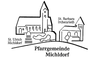 Zeichnung von der St. Ulrich und der St. Barbara
